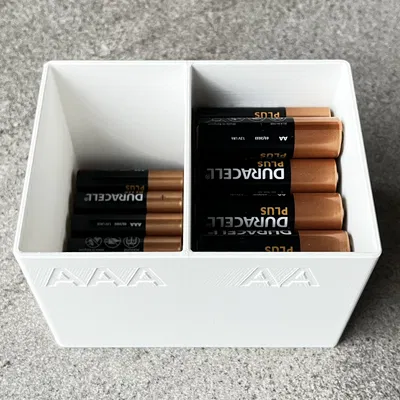 Hộp Đựng Pin AA AAA 3D Tiện Lợi, Sắp Xếp Ngăn Nắp