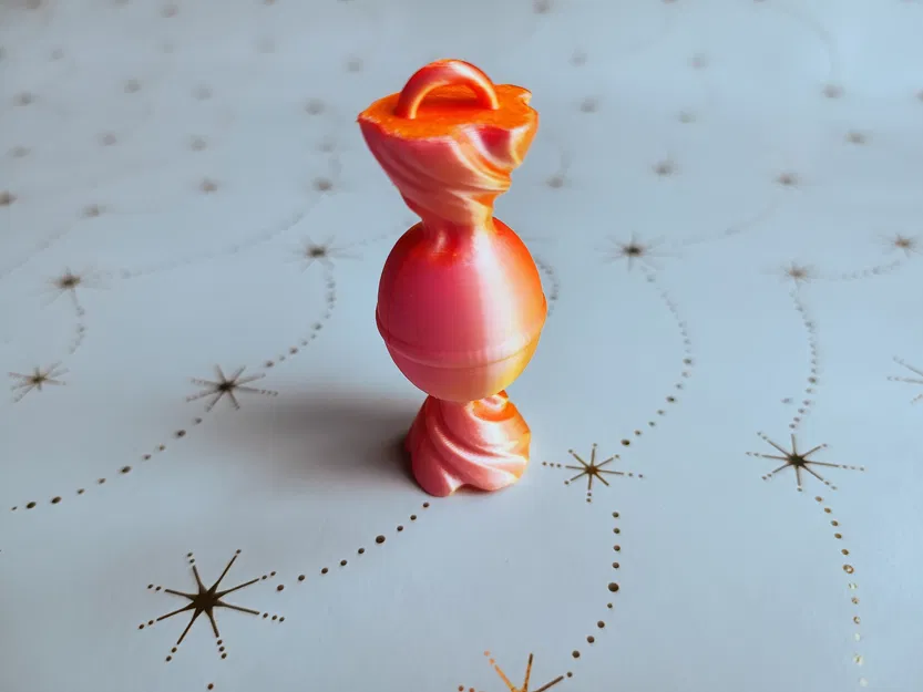 Phụ Kiện Trang Trí Giáng Sinh Hình Kẹo Ngọt In 3D - Image 1