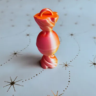 Phụ Kiện Trang Trí Giáng Sinh Hình Kẹo Ngọt In 3D