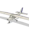 Mô Hình Máy Bay Cessna 177 In 3D - Thumbnail 1