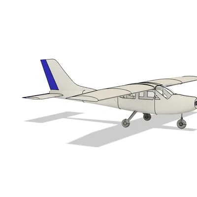 Mô Hình Máy Bay Cessna 177 In 3D