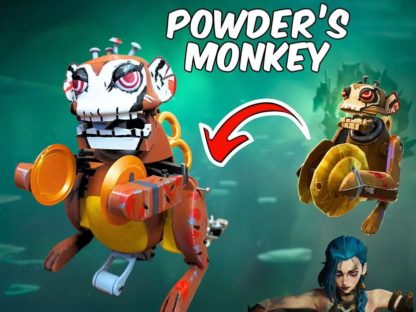 Khỉ của Powder/Jinx trong Arcane (Powder's / Jinx Monkey from Arcane) - Image 1