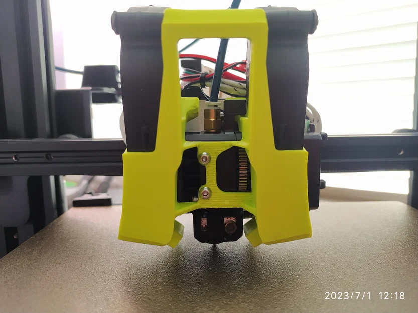 Ống dẫn gió làm mát Pudgy BIQU H2 V2S (Dual 5015 Part Cooling Duct) - Image 1