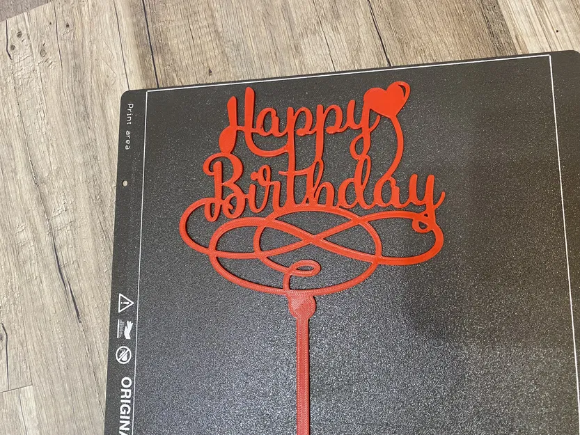 Đế Cắm Bánh "Happy Birthday" In 3D Đẹp Mắt - Image 2