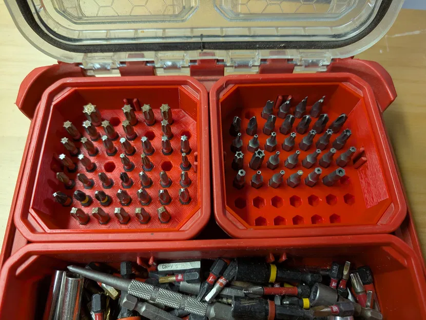 Khay Đựng Mũi Khoan 3D Cho Milwaukee PACKOUT Organizer - Image 1