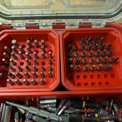 Khay Đựng Mũi Khoan 3D Cho Milwaukee PACKOUT Organizer