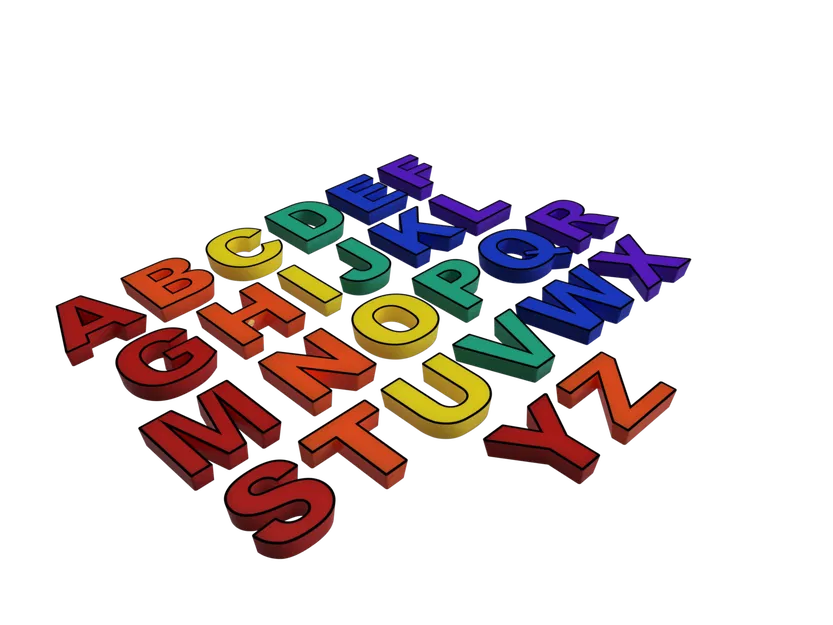 Chữ cái & số có khoang gắn nam châm (Fridge Magnets) - Image 2