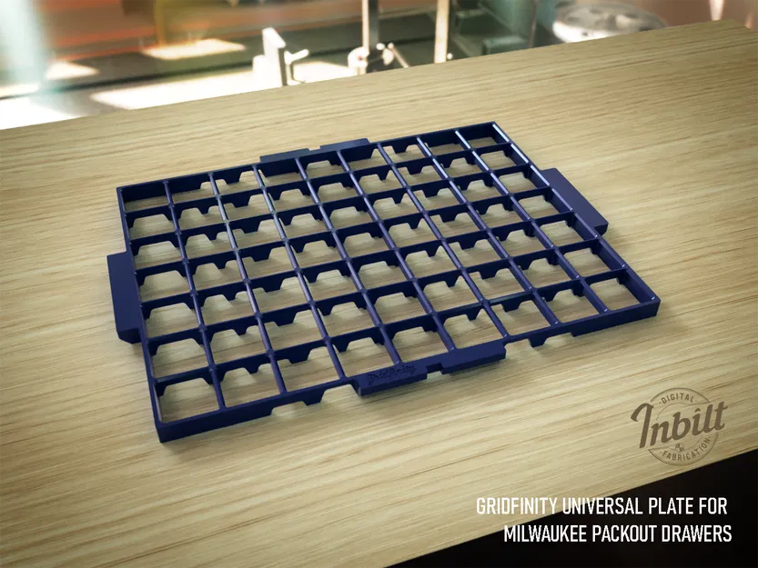 Tấm Gridfinity Universal cho ngăn Milwaukee Packout – hợp Slim & Regular - Image 1