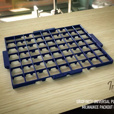 Tấm Gridfinity Universal cho ngăn Milwaukee Packout – hợp Slim & Regular