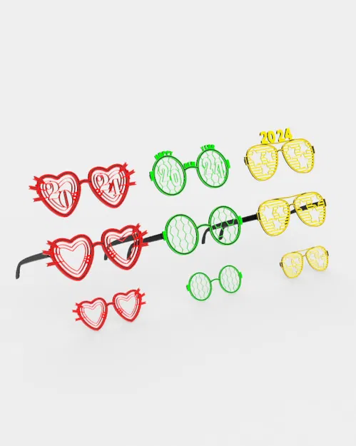 Kính 3D tái sử dụng Năm Mới 2025 - Image 3