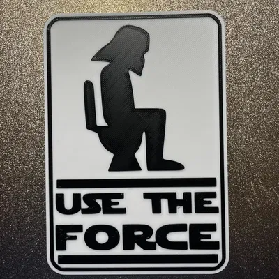 Biển "Use the Force" Star Wars độc đáo cho phòng tắm