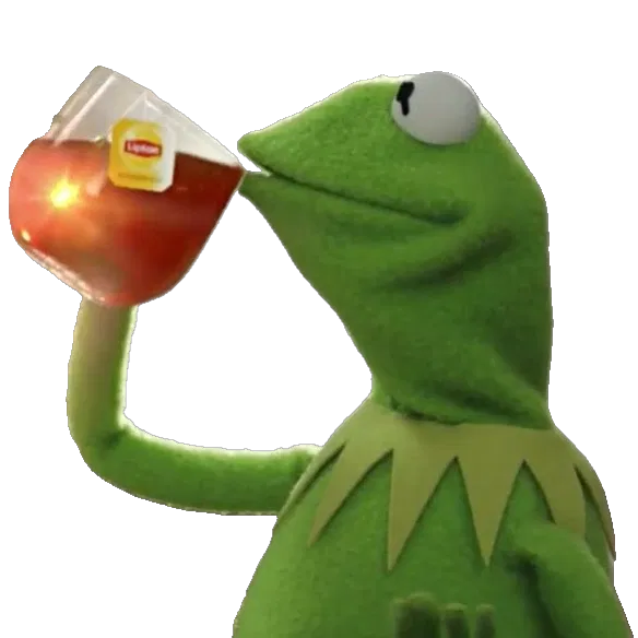 Mô Hình 3D Ếch Kermit Nhâm Nhi Tách Trà Đáng Yêu - Image 2