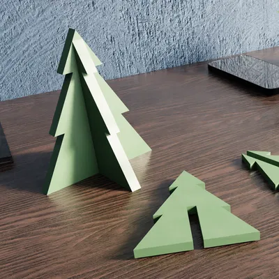 Cây Thông Noel 3D Độc Đáo, Dễ In & Trang Trí