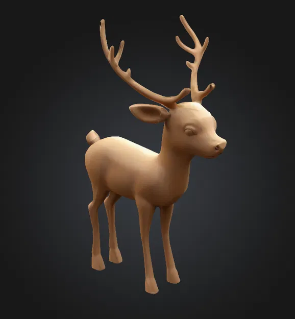 Tượng Tuần Lộc Giáng Sinh 3D Dễ Thương - Vật Trang Trí & Quà Tặng - Image 1