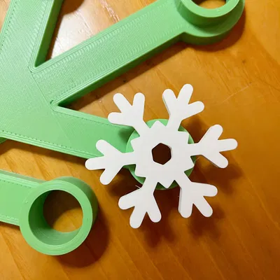 Bông Tuyết 3D Trang Trí Vòng Nguyệt Quế Giáng Sinh 2024