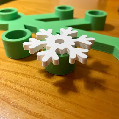 Bông Tuyết 3D Trang Trí Vòng Nguyệt Quế Giáng Sinh 2024