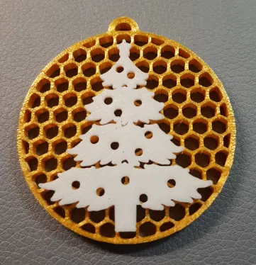 Phụ Kiện Giáng Sinh Tổ Ong: Trang Trí Cây Thông & Thiệp Tặng Quà Độc Đáo - Image 5