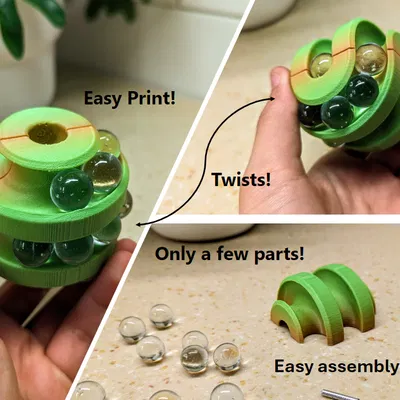Marble Ball Fidget/Puzzle – Đồ chơi xoay kèm thử thách xếp bi