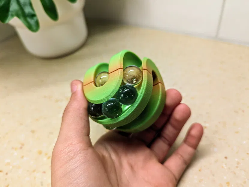 Marble Ball Fidget/Puzzle – Đồ chơi xoay kèm thử thách xếp bi - Image 2