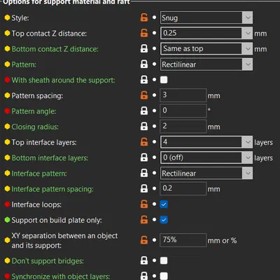 Thiết lập Support tốt nhất cho Prusa Mk3/S/S+ trên PrusaSlicer