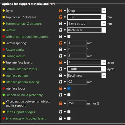 Thiết lập Support tốt nhất cho Prusa Mk3/S/S+ trên PrusaSlicer