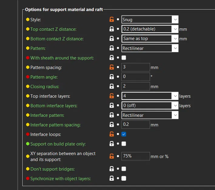 Thiết lập Support tốt nhất cho Prusa Mk3/S/S+ trên PrusaSlicer - Image 4