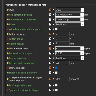 Thiết lập Support tốt nhất cho Prusa Mk3/S/S+ trên PrusaSlicer