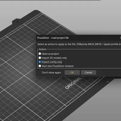 Combo profile tốc độ + support tối ưu cho Prusa MK3S/MK3S+