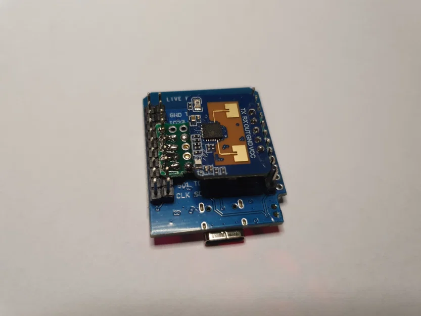 Vỏ gắn tường radar presence nhỏ gọn LD2410C + D1 Mini ESP32 (EspHome) - Image 6