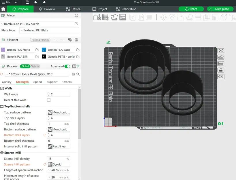 Bộ 5 Gauge Visors cho Vanderhall Carmel - Image 3