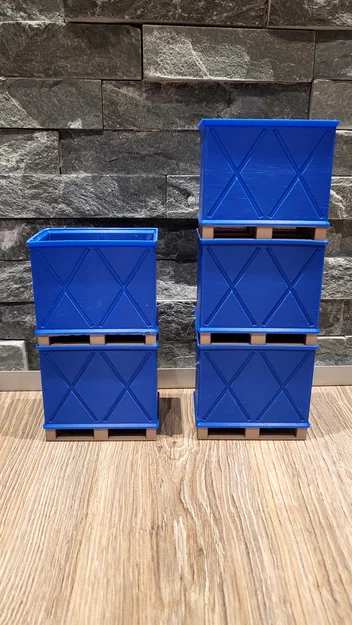 BRUDER Palette / Pallet (Euro Pallet 1/16 cho đồ chơi Bruder) - Image 1