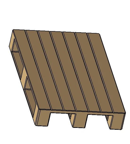 BRUDER Palette / Pallet (Euro Pallet 1/16 cho đồ chơi Bruder) - Image 11