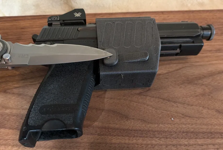 Holster cho HK USP 45 Tactical (có retention, hỗ trợ sight cao) - Image 3