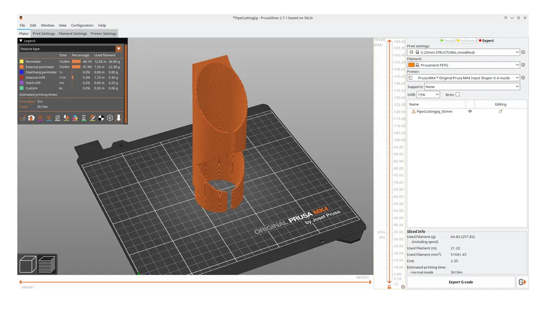 Jig cắt bảo ôn ống (Pipe Insulation / Lagging Cutting Jig) 45° - Image 7