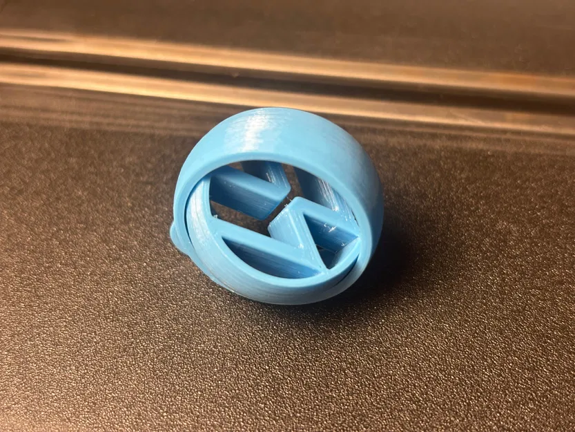 Móc khóa logo Volkswagen xoay (Spinning Volkswagen keychain) - Image 2