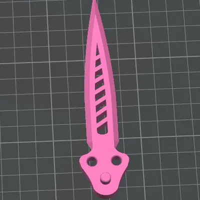 Dao Bướm 3D - Mô Hình Dao Đồ Chơi An Toàn