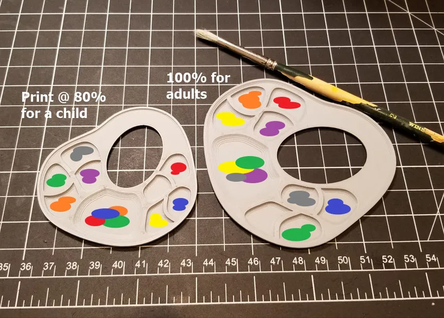 #0056 Mini Paint Palette 2 [8 ngăn đựng sơn] - Image 1