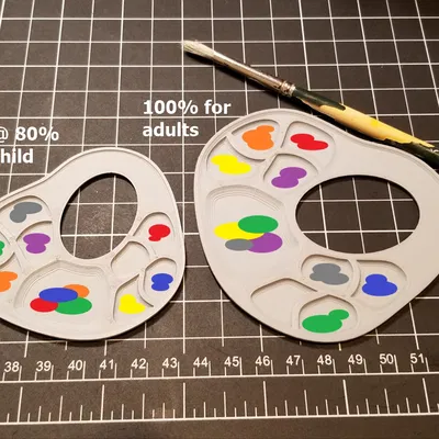 #0056 Mini Paint Palette 2 [8 ngăn đựng sơn]