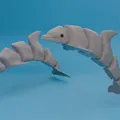Cá Heo Khớp Nối (Articulated Dolphin) In Liền Khối - Thumbnail 1