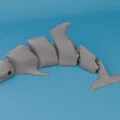 Cá Heo Khớp Nối (Articulated Dolphin) In Liền Khối - Thumbnail 2
