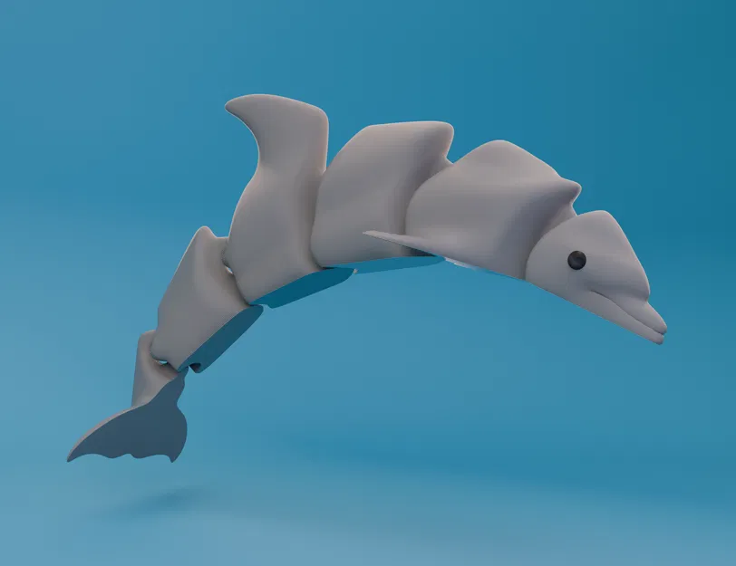 Cá Heo Khớp Nối (Articulated Dolphin) In Liền Khối - Image 3