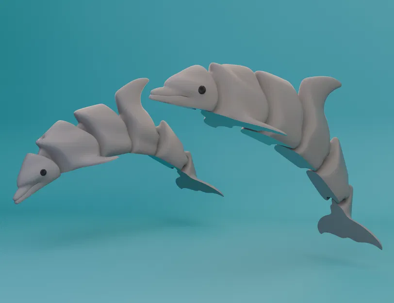 Cá Heo Khớp Nối (Articulated Dolphin) In Liền Khối - Image 4
