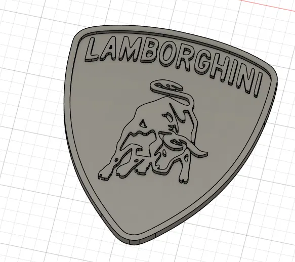 Mô Hình Logo Lamborghini 3D In Sắc Nét - Image 1