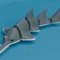 Cá Cưa khớp nối (Articulated Sawfish / Carpenter shark) – in liền khối - Thumbnail 1