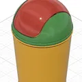 Schwingdeckel-Mülleimer (thùng rác nắp lắc) in 3D - Thumbnail 1