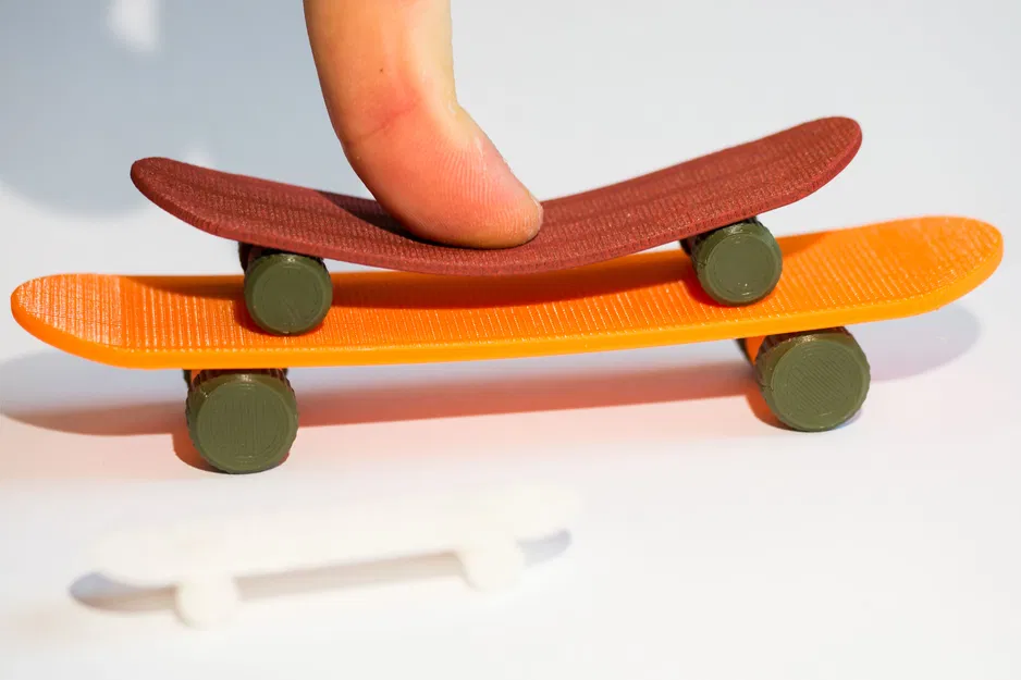 Finger Skateboard Bền Bỉ V2 – In Trọn Bộ, Lăn Mượt, Dễ Scale - Image 3