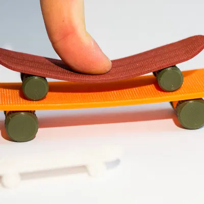 Finger Skateboard Bền Bỉ V2 – In Trọn Bộ, Lăn Mượt, Dễ Scale
