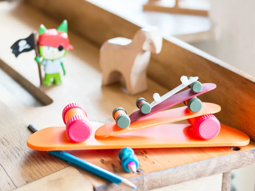 Finger Skateboard Bền Bỉ V2 – In Trọn Bộ, Lăn Mượt, Dễ Scale - Image 7