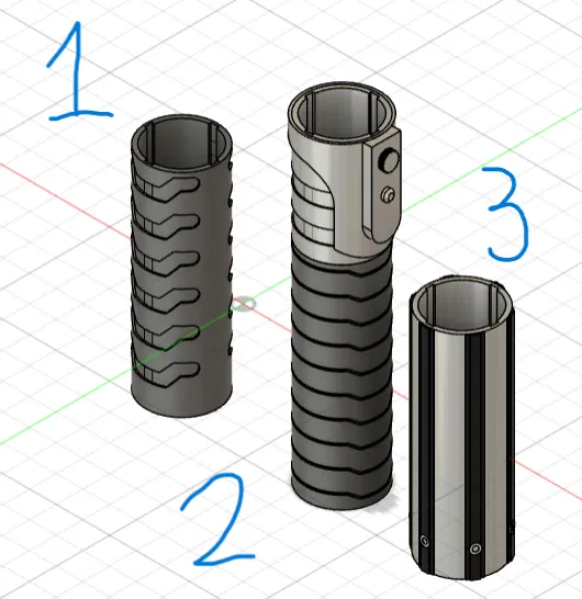 Phụ Kiện Lightsaber Lắp Ráp 3D - Tăng Vẻ Hầm Hố - Image 2