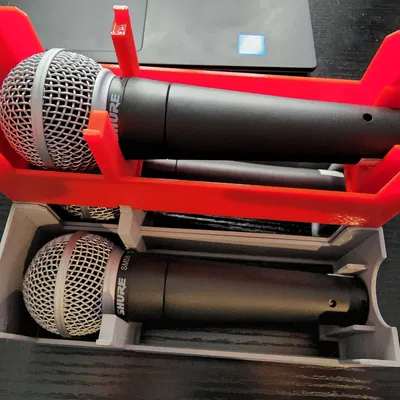 Khay Đựng Micro Shure SM58 Chồng Lên Nhau Tiện Lợi